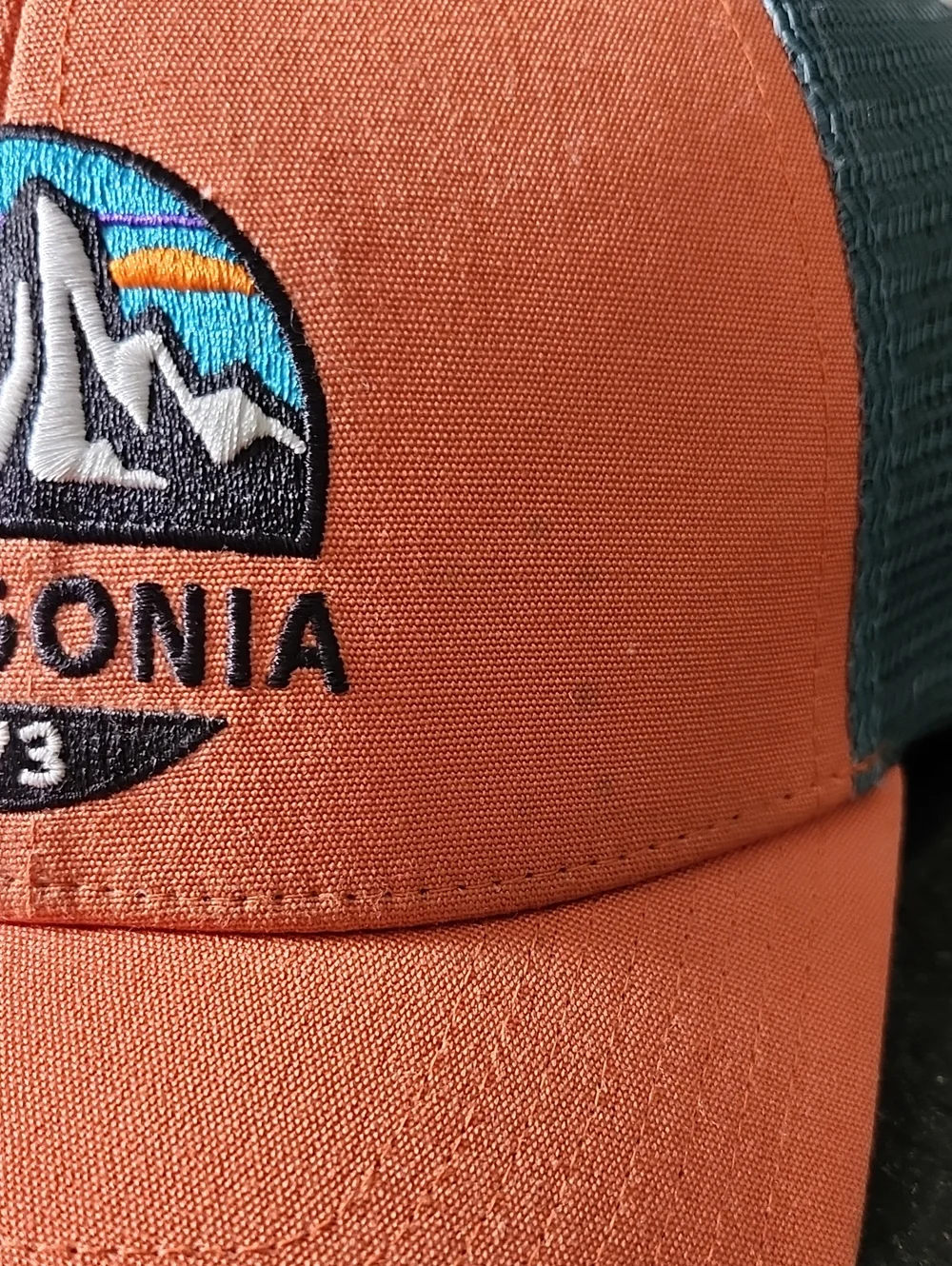 Patagonia Sunset Mountain Patch Mesh Trucker Hat